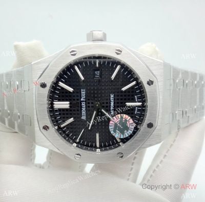 ZF Factory Audemars Piguet Royal Oak Swiss 9015 Watch 41mm Black Dial Stainless Steel